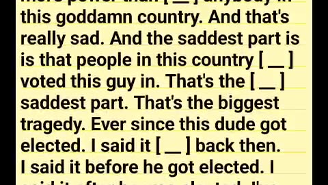 AEW Fan's Campaign Speech