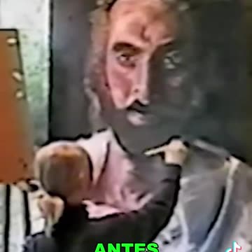 Menina disse ter visto Jesus e pintou o rosto dele