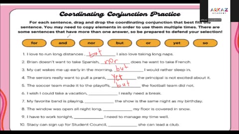 Conjunctions & prepositions