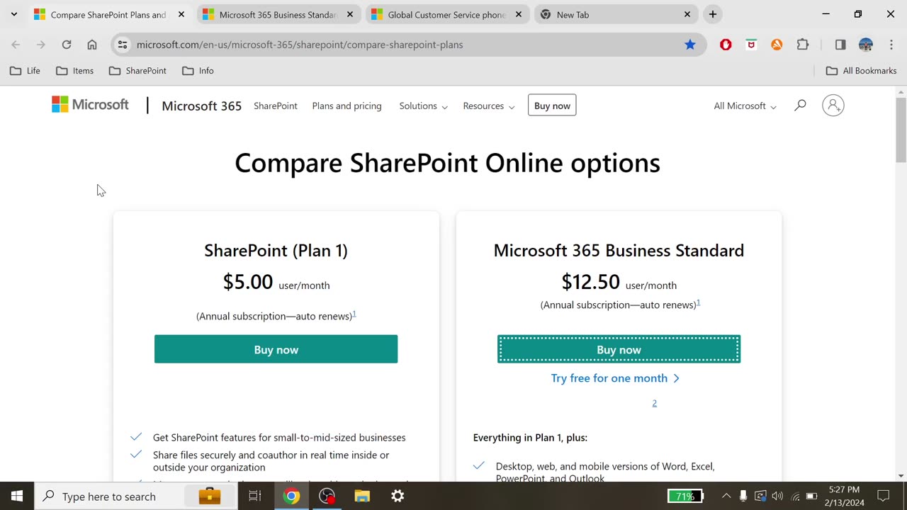 Subscribing to Microsoft SharePoint