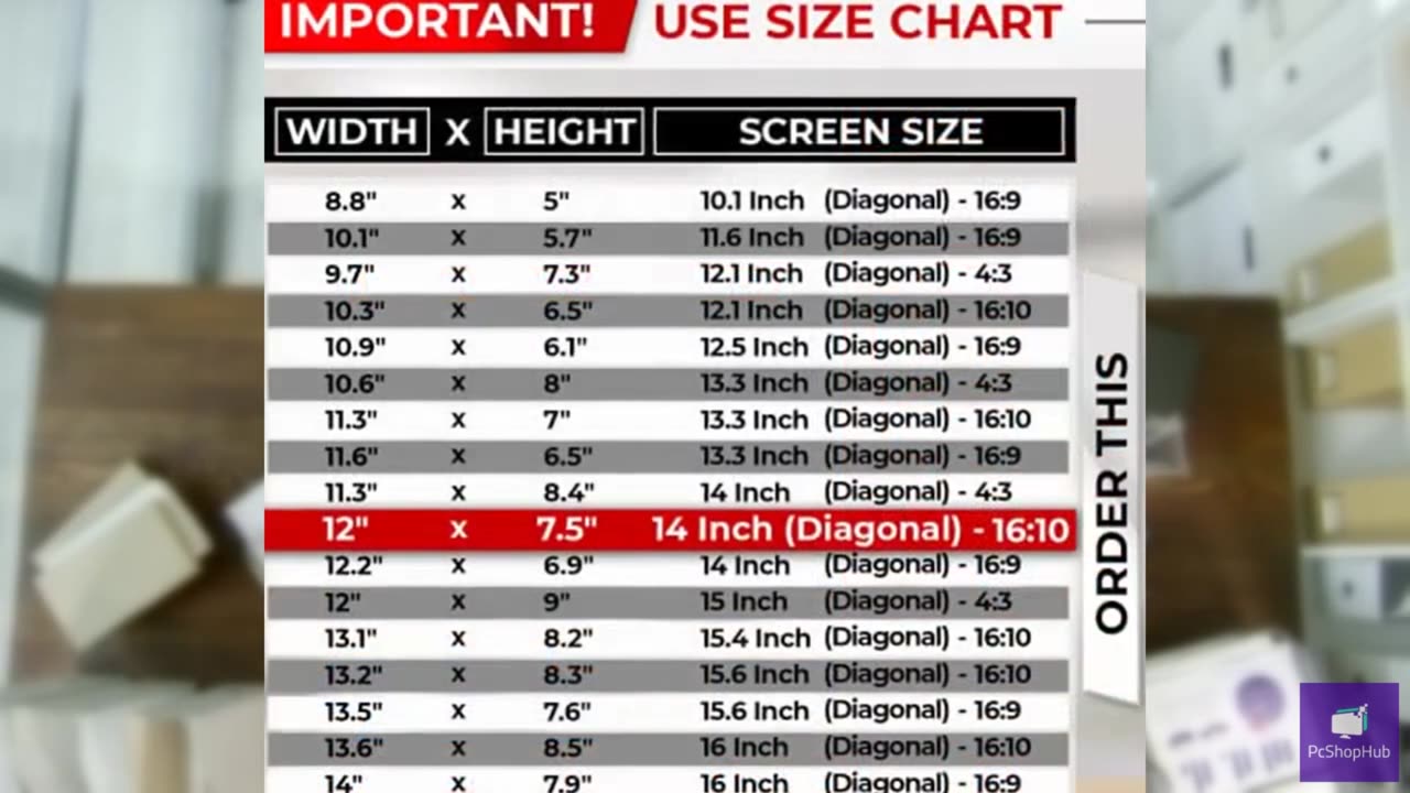 SightPro 14 Inch 16:10 Laptop Privacy Screen Filter - Computer Monitor Privacy S