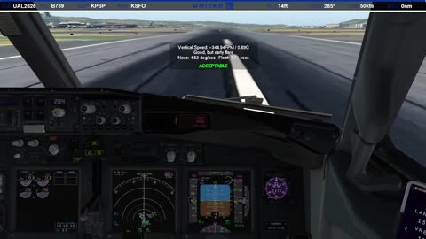 Landing in San Francisco (KSFO)