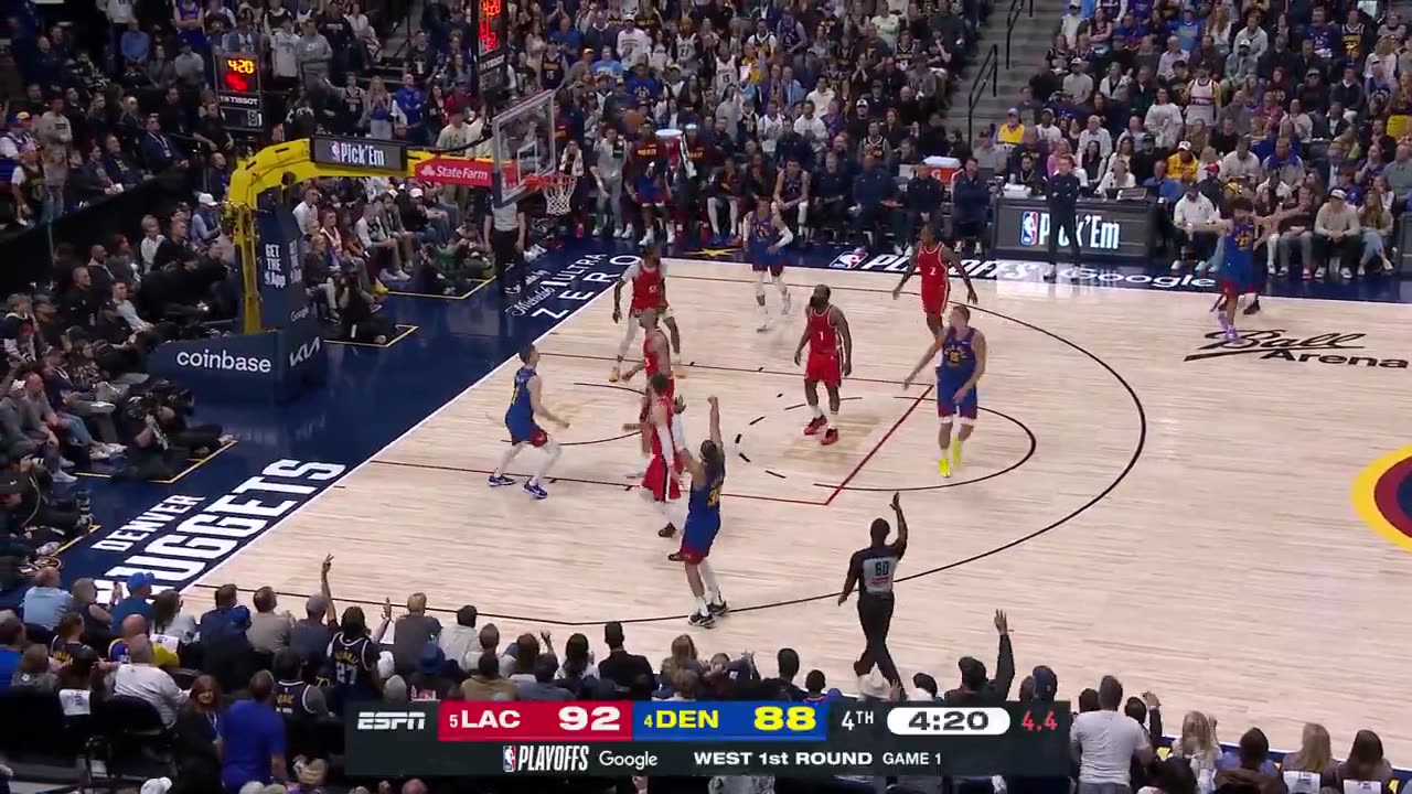 NBA - BATUM TRIPLE. AG TRIPLE. CLIPPERS/NUGGETS GOING BACK AND FORTH IN GAME 1!