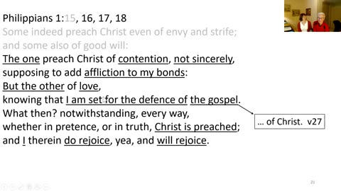 November 30, 2025 - Philippians 1:6-26 - The Furtherance of the Gospel