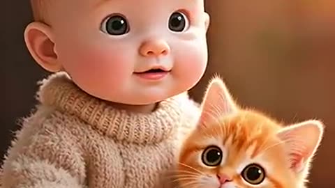 Best Friends: Baby and His Cat