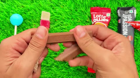ASMR Most Popular Candys / some lots of colorful rainbow lollipop candy / unpacking chocolate wala