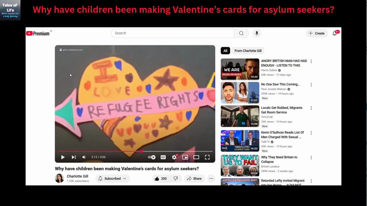 Why have children been making Valentine’s cards for asylum seekers ?