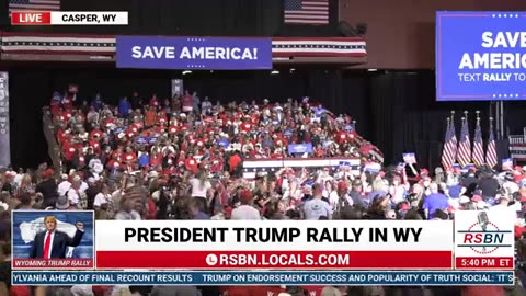 MAY 28 2022 President Donald Trump Rally LIVE in Casper, WY PART 1
