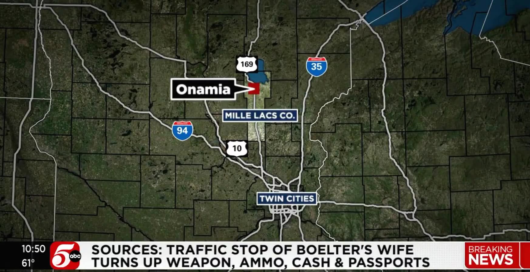 Minnesota Shooters Wife Detained with Weapon, Ammunition, Cash, Passports