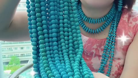 20250808-1 Natural Original Sterling Treatment Sleeping Beauty Turquoise Round Beads Green Moisten