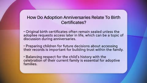 How Do Adoption Anniversaries Relate To Birth Certificates_ - Better Family Relationships