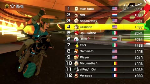 #MarioKart8Deluxe Race Four: 3DX Music Park