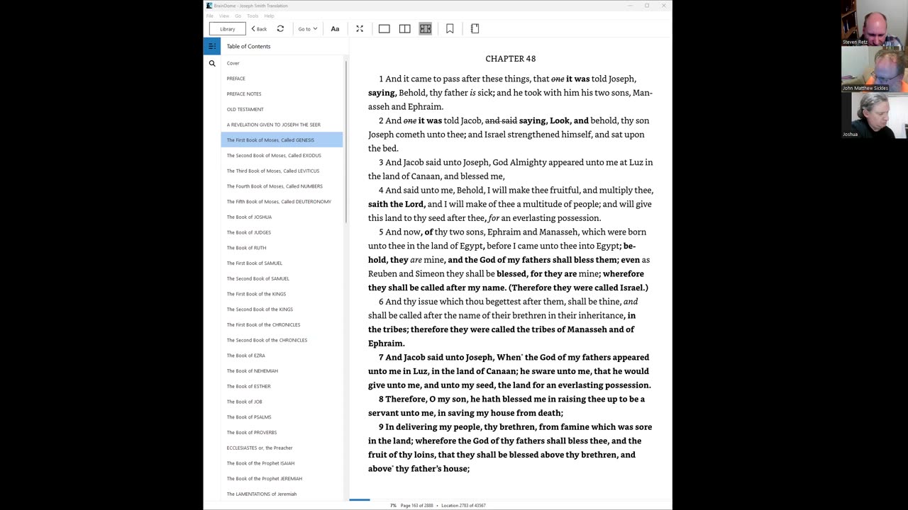 Scripture Study 2025-08-08 Tribal Blessings