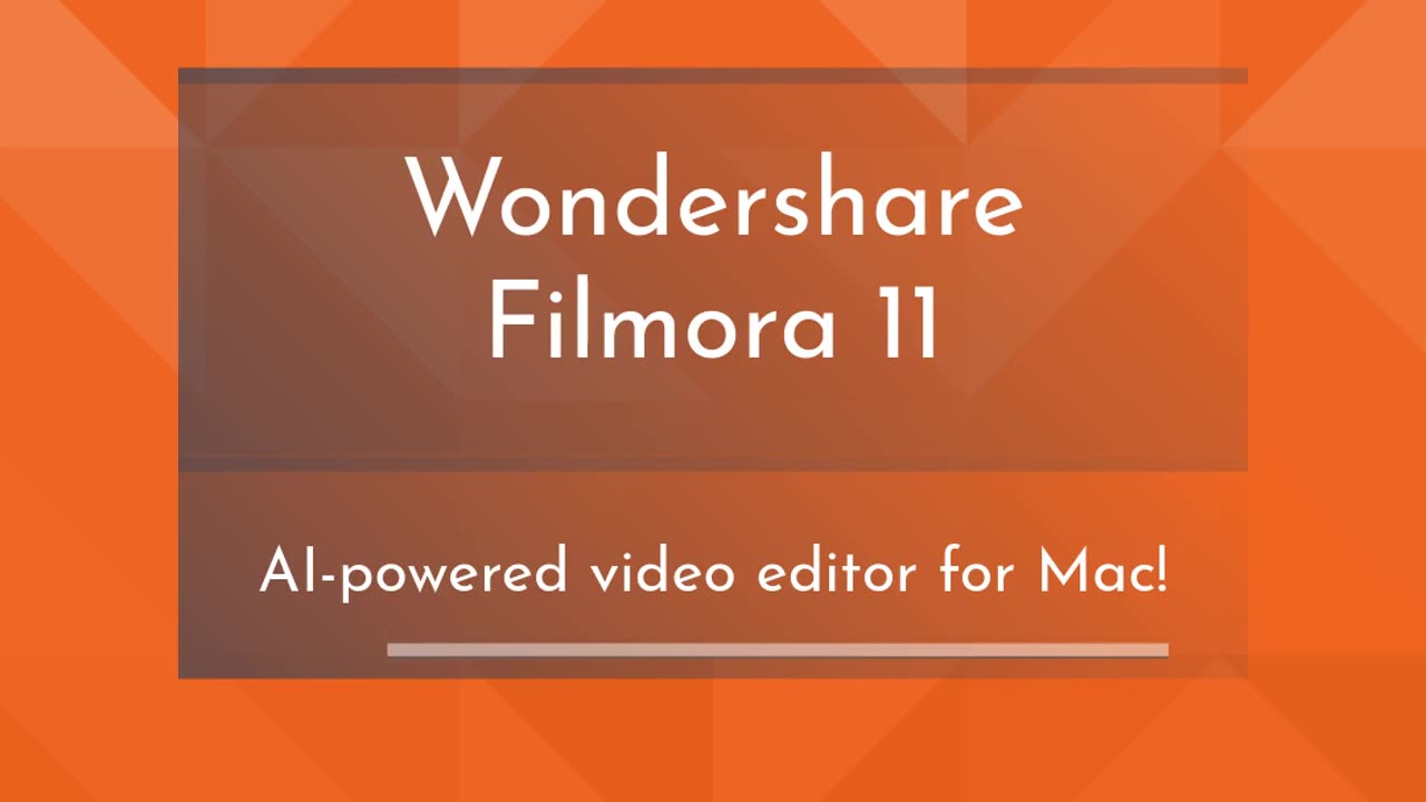 Shenzhen Wondershare Software Co., Ltd Wondershare Filmora 11 for Mac