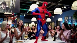 Outtake #1,007 Of The Spider-Man Dancing At An Italian Restaurant Fake Funny Parody Video