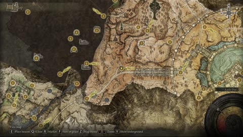 Elden Ring | Location of Map: Altus Plateau from Altus Highway Junction site of grace #shorts #short