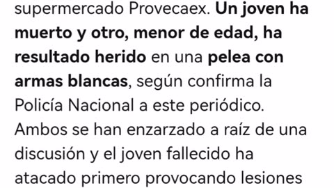 Tragedia en Cáceres (Extremadura, Spain)