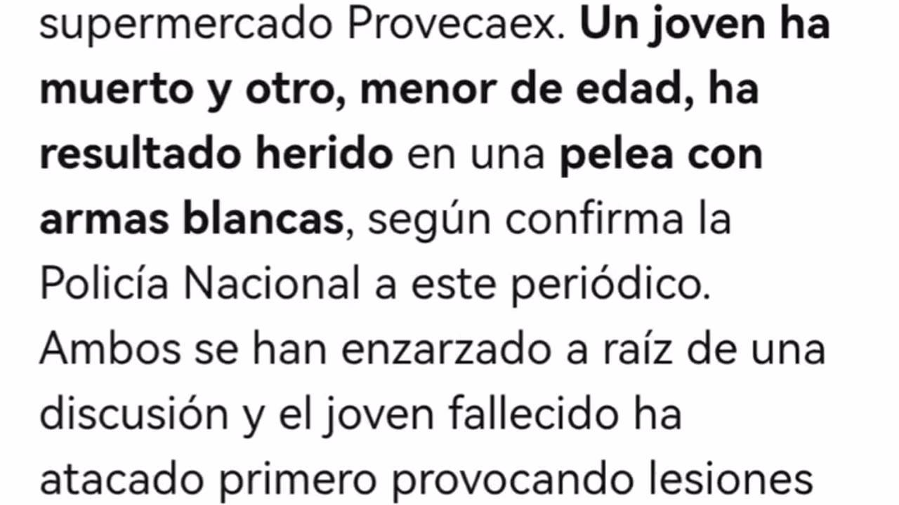Tragedia en Cáceres (Extremadura, Spain)