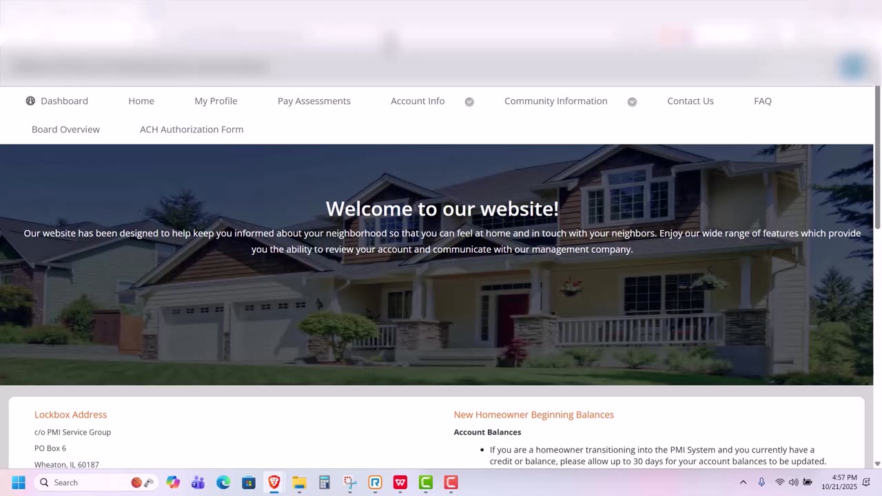 Association Owners Register Additional Property