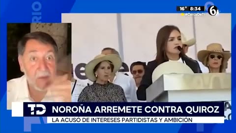 Noroña acusa a Grecia Quiroz de obedecer a intereses políticos; oposición critica declaraciones