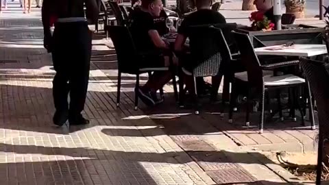 He walks with an iron club among tourists in Spain. No one is safe in Europe.