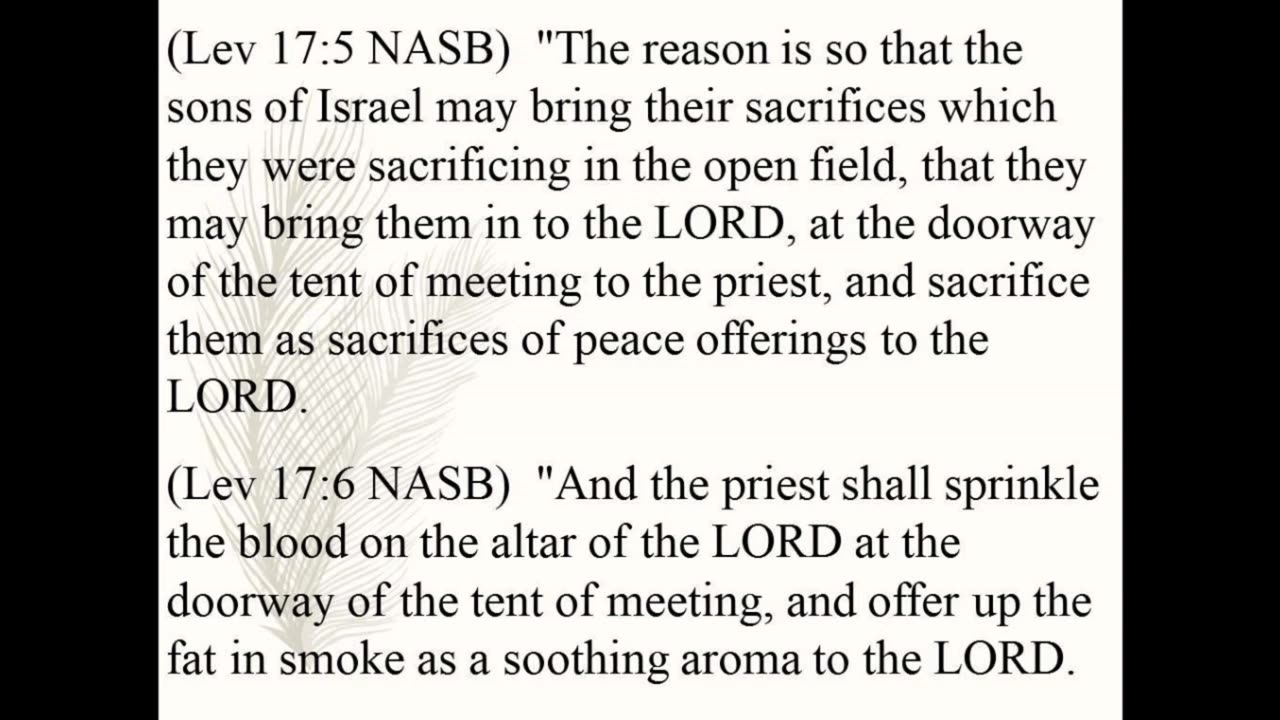 Leviticus 17 - The great debate amongst Jews and Rabbis. 2022