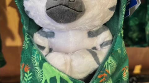 Walt Disney World Animal Kingdom Baby Zebra in a Green Blanket Plush Doll #shorts