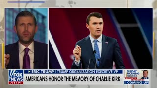 Eric Trump drops a truth nuke on the assassination of Charlie Kirk.