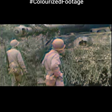 WWII Panther tank near Sainteny 🛠️ Captured and abandoned July 1944 🚜 #Colourized