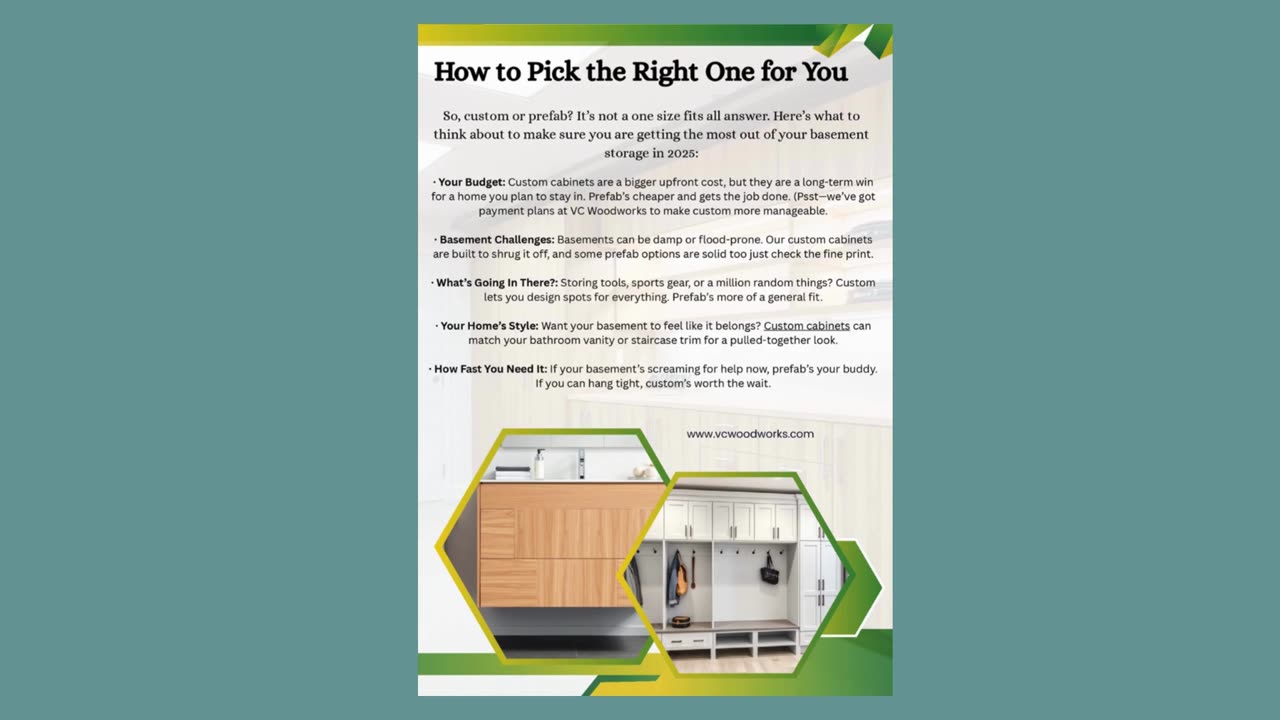 Custom vs. Prefabricated Basement Storage Cabinets: Which Will Be The Best Buy in 2025?