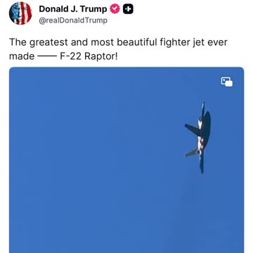 The greatest and most beautiful fighter jet ever made — F-22 Raptor!