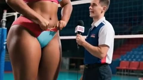 World's tallest female volleyball players😍