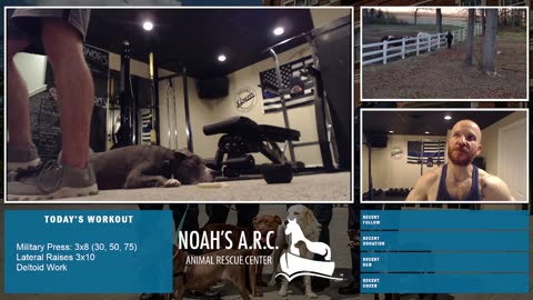 LBL Session w/Hank-a-Tank [HAPPY Week 20!] - Shoulders // Animal Rescue Stream :)