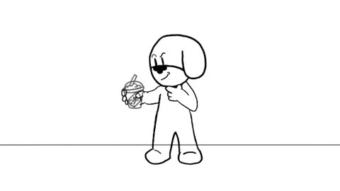 lacy trying speedy blues shake power up animation