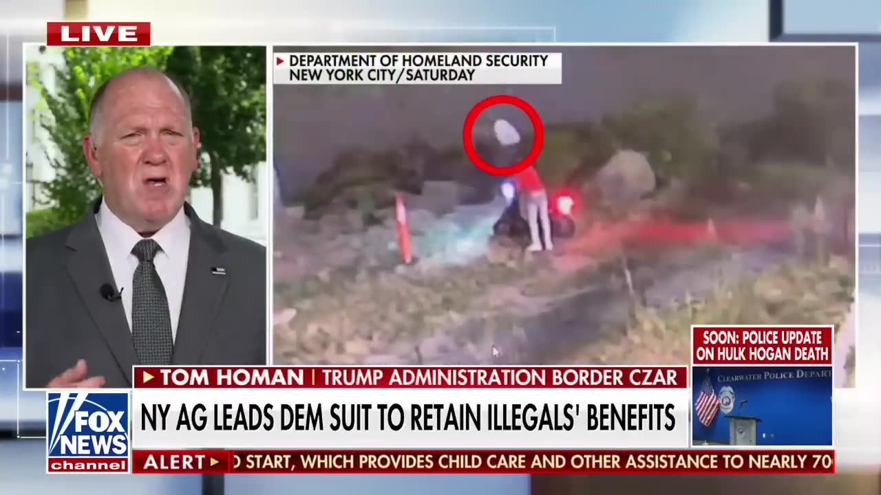 Tom Homan's FIERY response to Letitia James: 'DEAD WRONG'