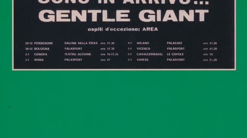 Gentle Giant- Vicenza 1973