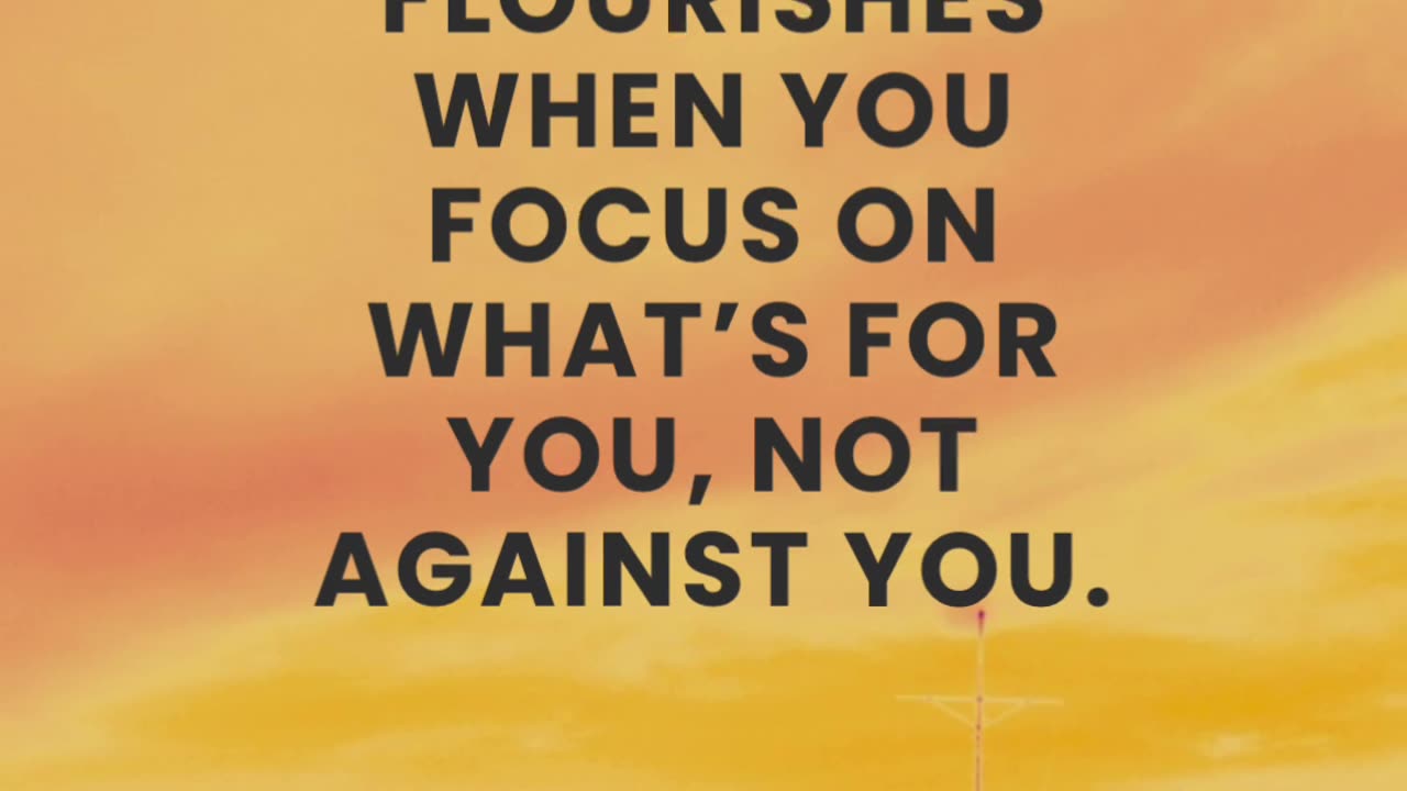 Peace Follows Your Focus