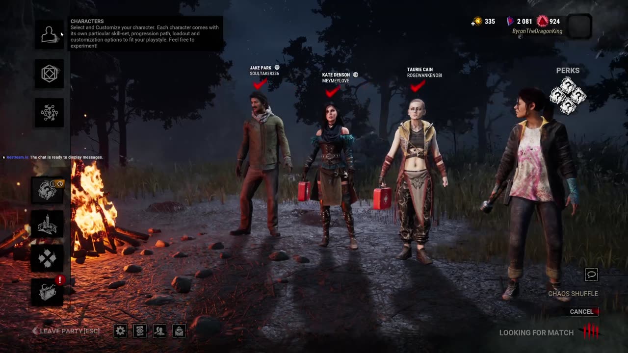 Playing Dead By Daylight