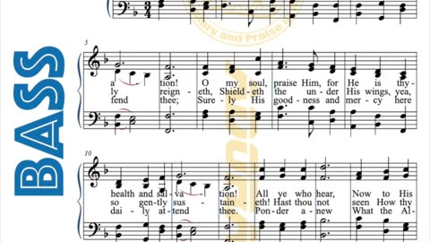 SDA Hymn 001 - Praise to the Lord - Bass