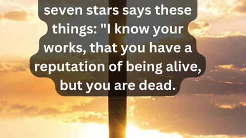 Journey of faith and spiritual growth Revelation 3:1 Daily Bible Verse