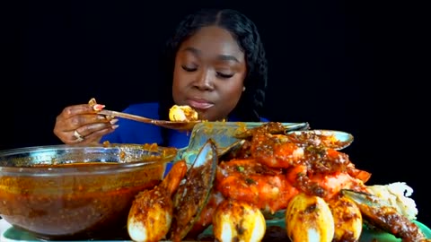 SPICY CAJUN SEAFOOD BLOIL MUKBANG BOILED EGGS MUKBANG SEAFOOD MUKBANG_part1