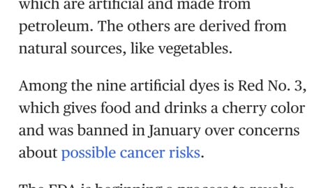 All artificial food dyes need to be banned