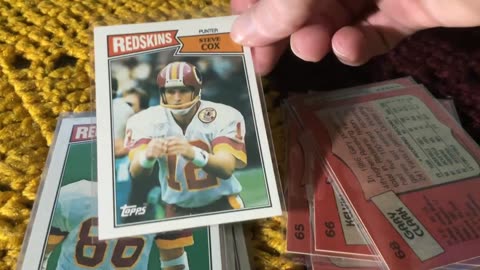1987 Topps Washington Redskins Team Set ,