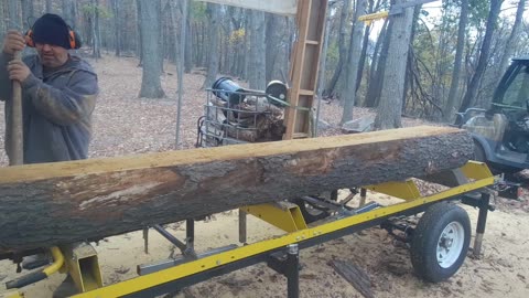 This Cherry log PUSHED my budget sawmill to the limit!!