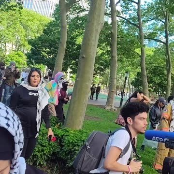 Nakba 77: "Israel bombs, USA pays. How many kids did you kill today?"