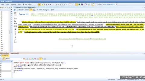 BIBLE STUDY Psalms 99, 100 & 101