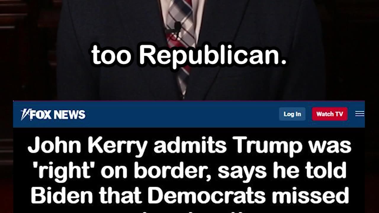 John Kerry Admits Trump Was Right About the Border