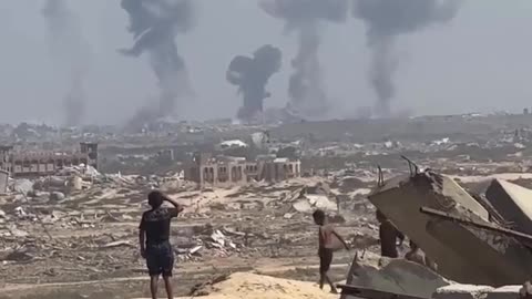 Breaking | Israeli warplanes launch multiple heavy fire belts over Gaza City