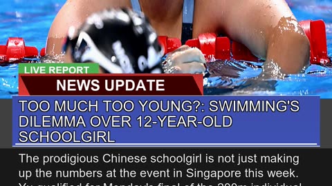Too Much Too Young Swimmings Dilemma Over 12ye