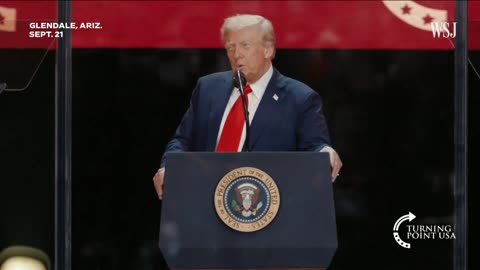 Trump at Kirk Memorial: ‘It Was Charlie Who Helped Unite MAGA’ | WSJ News